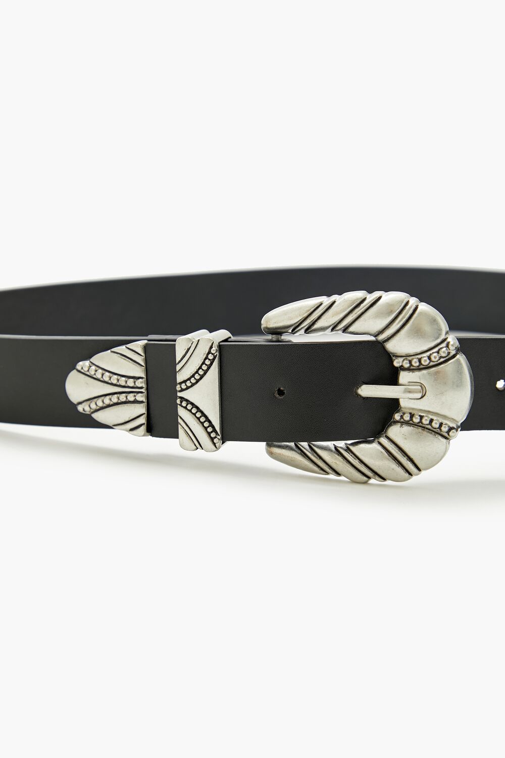 Etched Dual-Buckle Belt