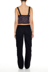 Twill-Low-Rise Cargo Pants