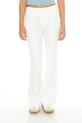 Poplin Flare-Leg Cargo Pants