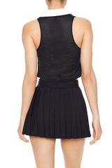 Colorblock Split-Hem Crop Top
