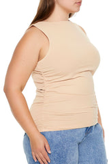 Plus Size Ruched Tank Top