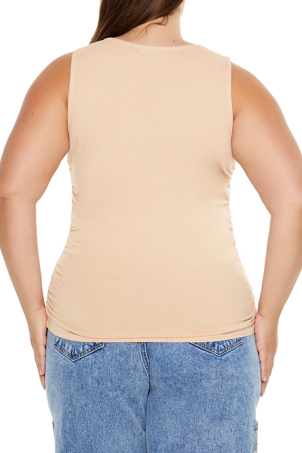 Plus Size Ruched Tank Top
