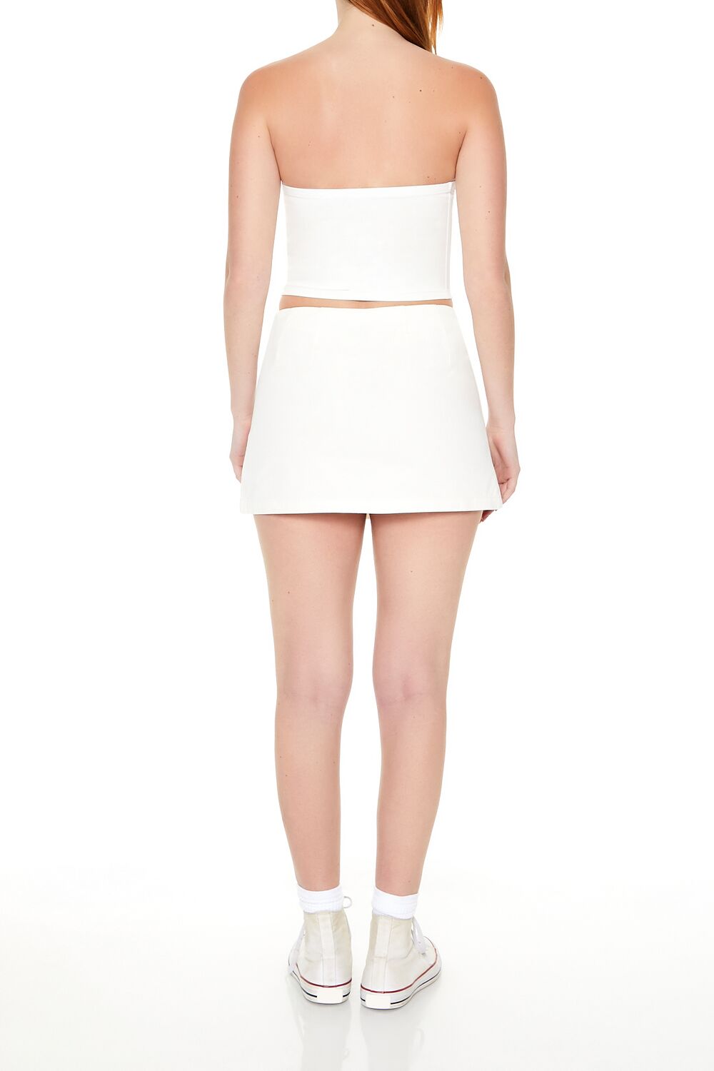 Dual-Zip Mini Skirt
