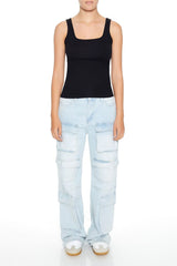 Square-Neck Tank Top