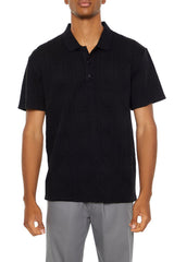 Textured Lace Polo Shirt