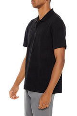 Textured Lace Polo Shirt