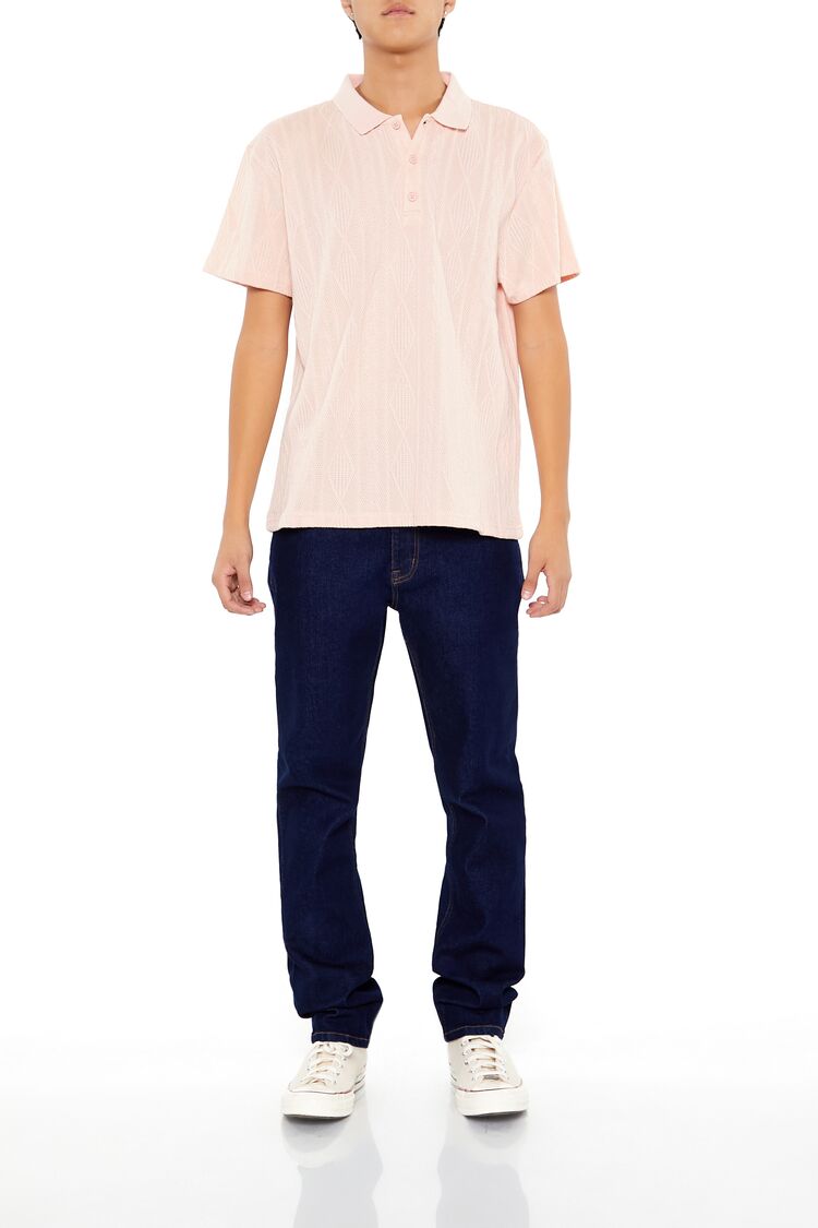 Textured Lace Polo Shirt