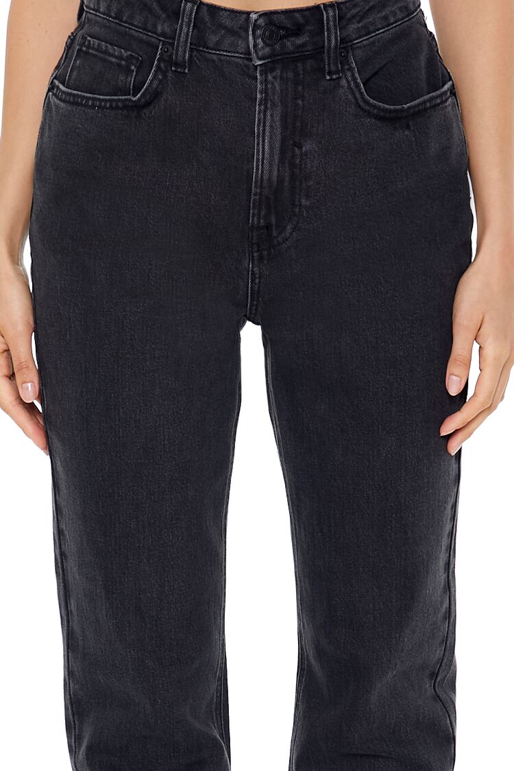 High-Rise Straight Jeans