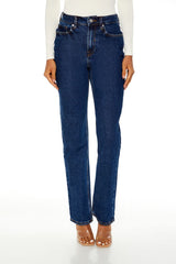 High-Rise Straight Jeans