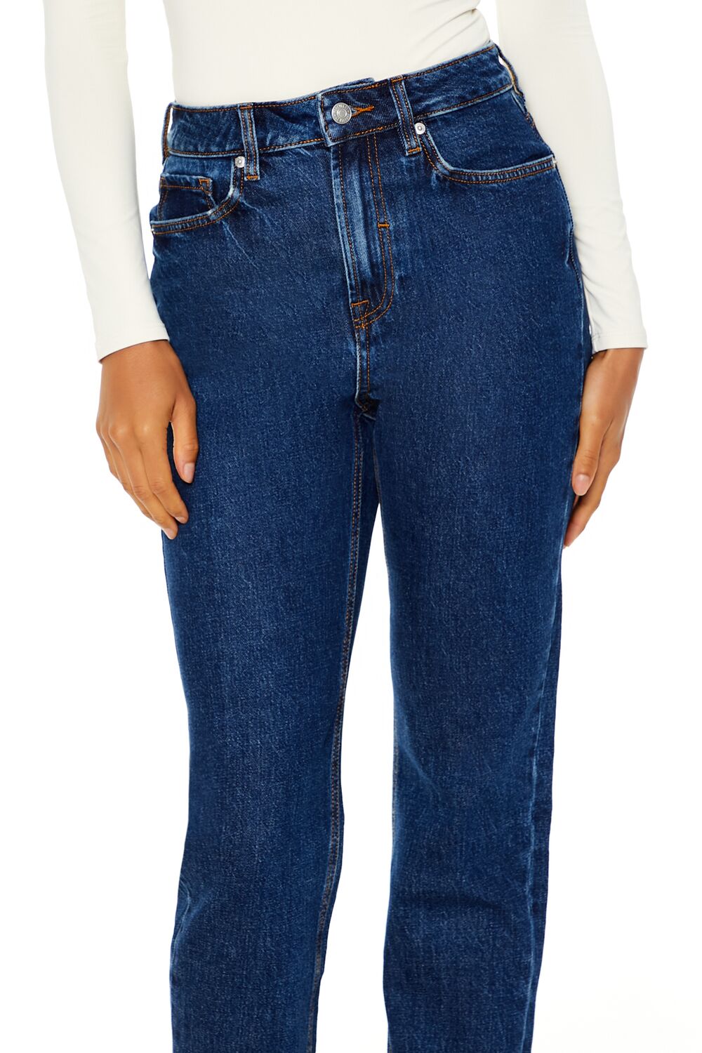 High-Rise Straight Jeans