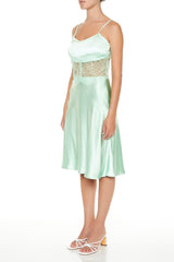 Satin Midi Skirt