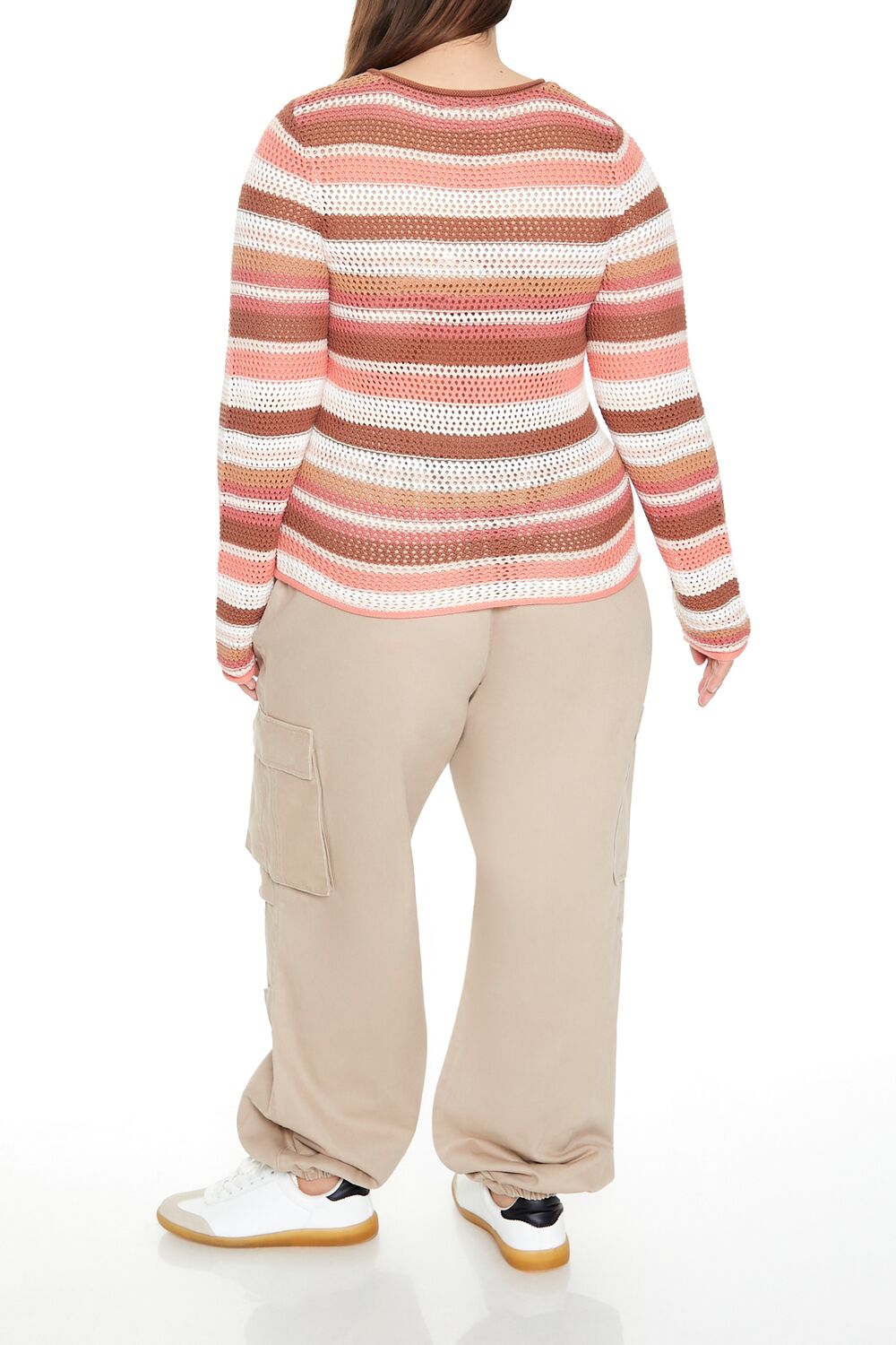 Plus Size Twill Cargo Joggers