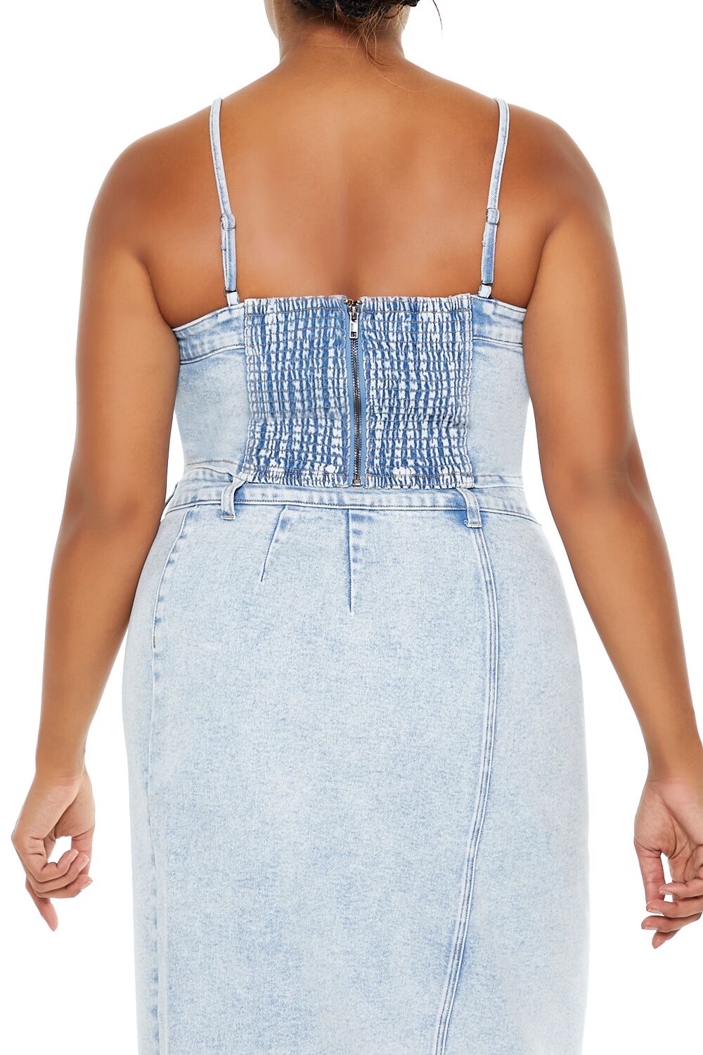 Plus Size Cropped Denim Cami