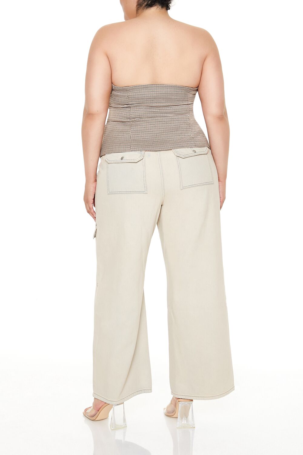 Plus Size Wide-Leg Cargo Jeans