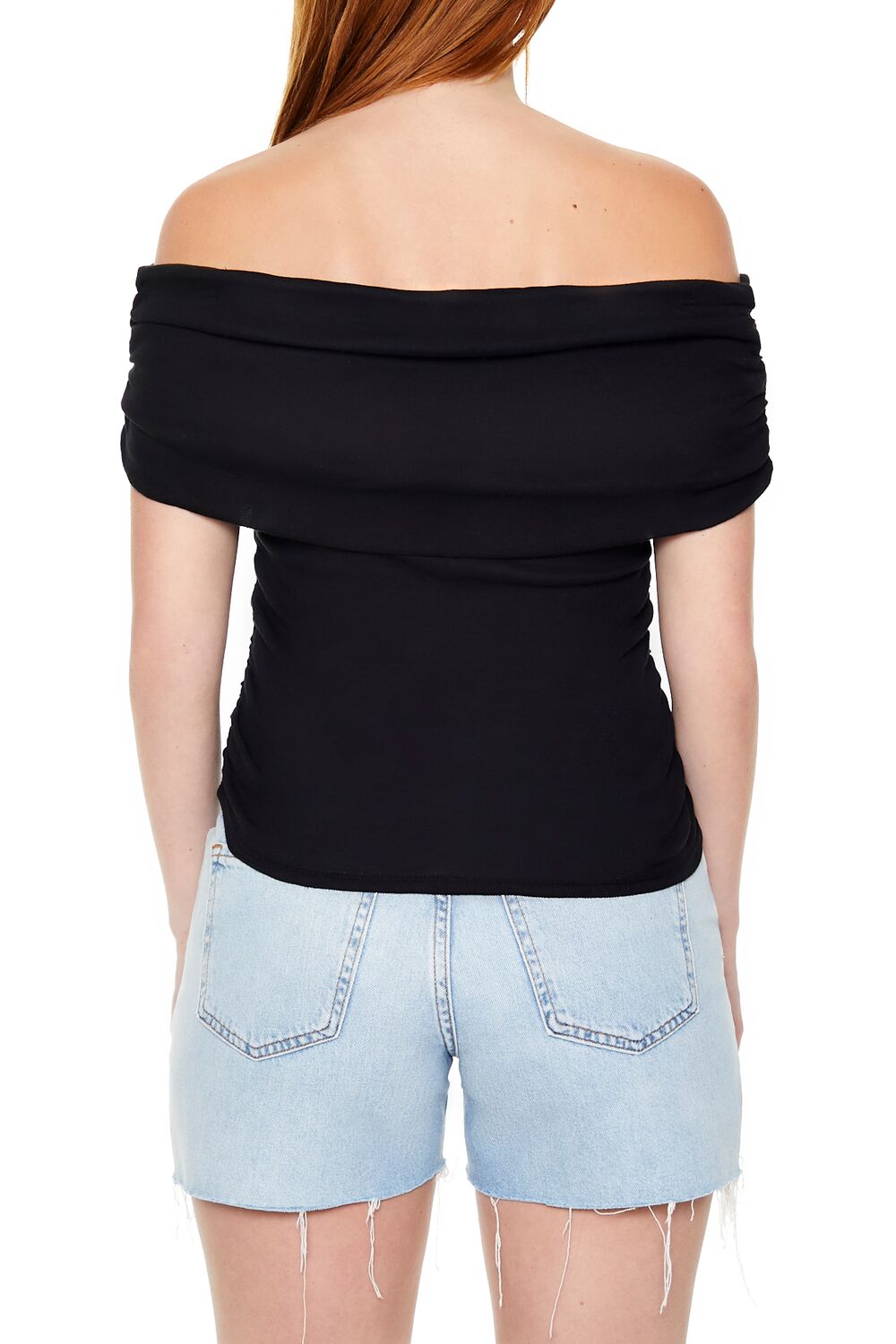 Ruched Off-the-Shoulder Top