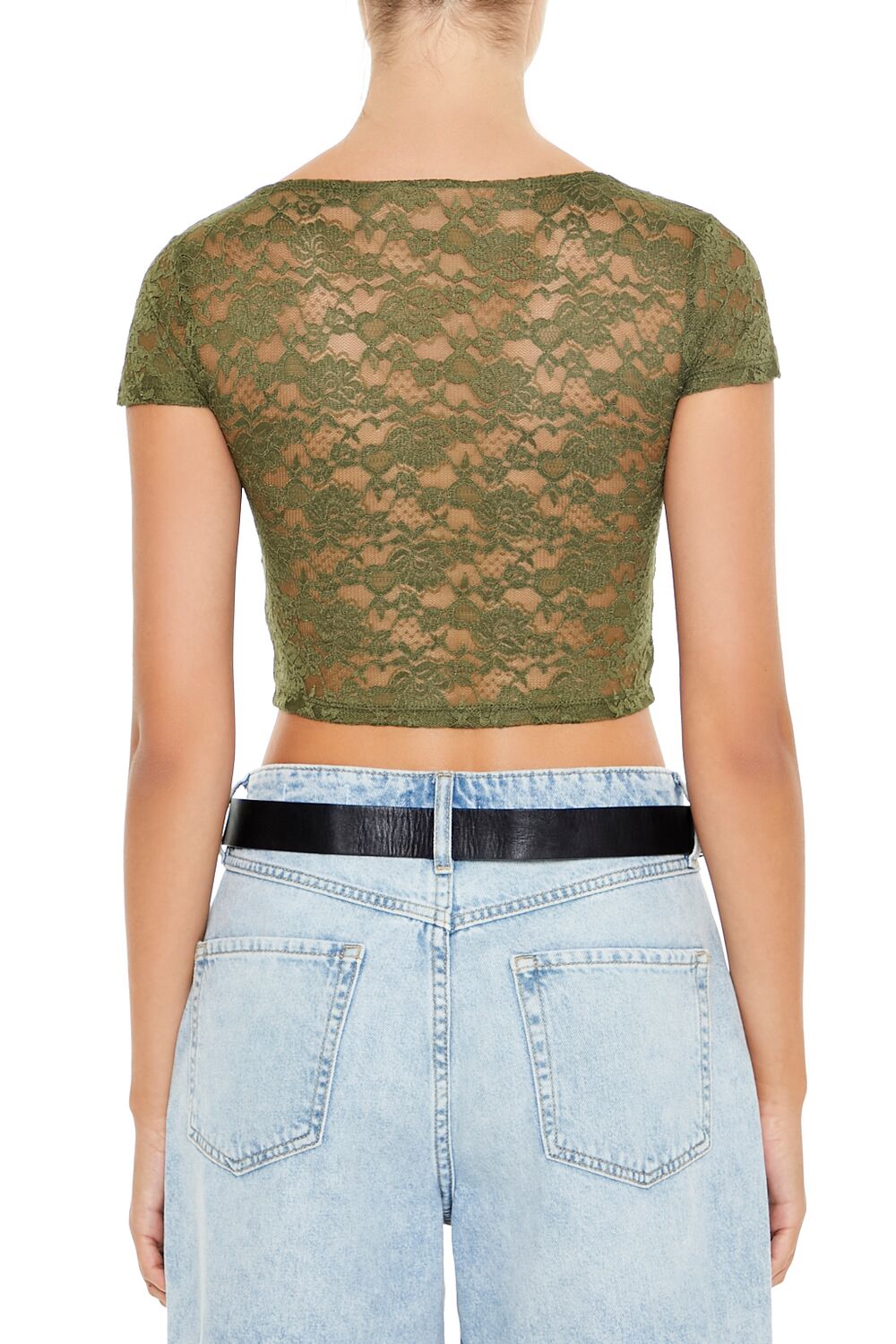 Lace Bustier Crop Top