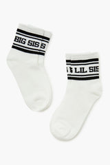 Big Sis Lil Sis Crew Socks Set - 2 pack