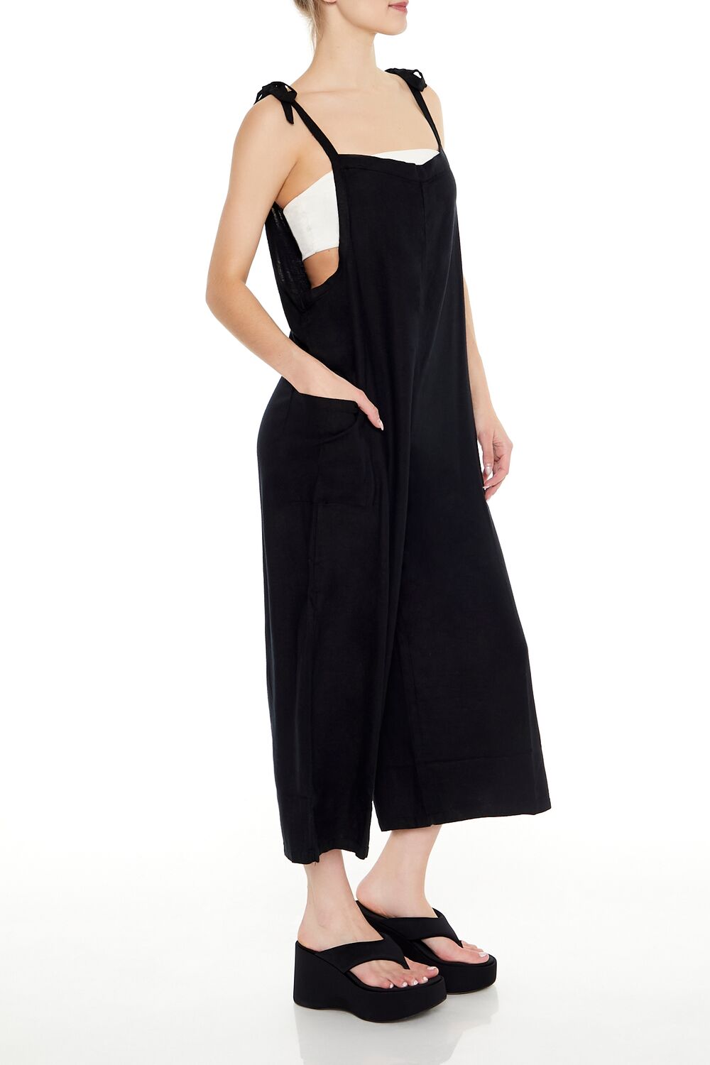 Relaxed Tie-Strap Jumpsuit