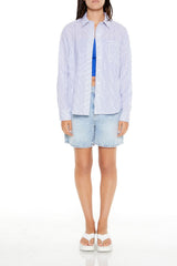 Poplin Striped Pocket Shirt