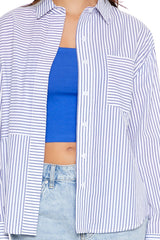 Poplin Striped Pocket Shirt