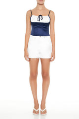 Colorblock Bustier Cropped Cami