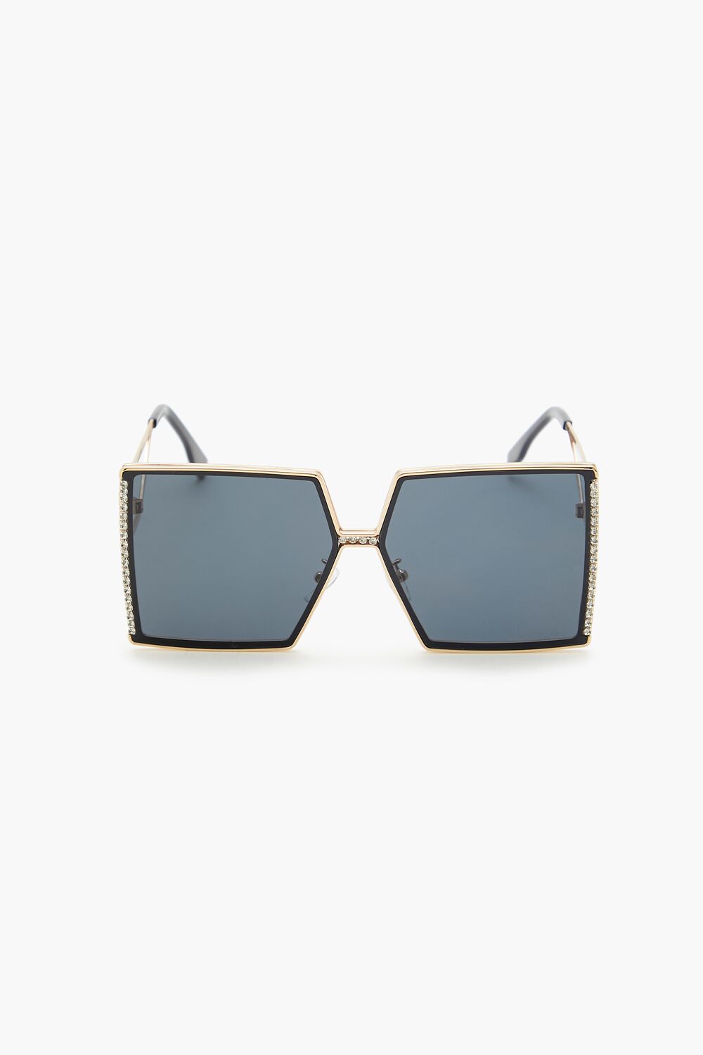 Rhinestone Square Frame Sunglasses