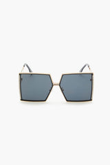 Rhinestone Square Frame Sunglasses