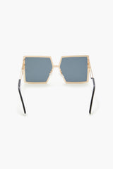 Rhinestone Square Frame Sunglasses
