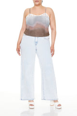 Plus Size Gradient Cropped Cami