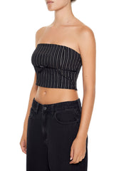 Striped Bow Tube Top