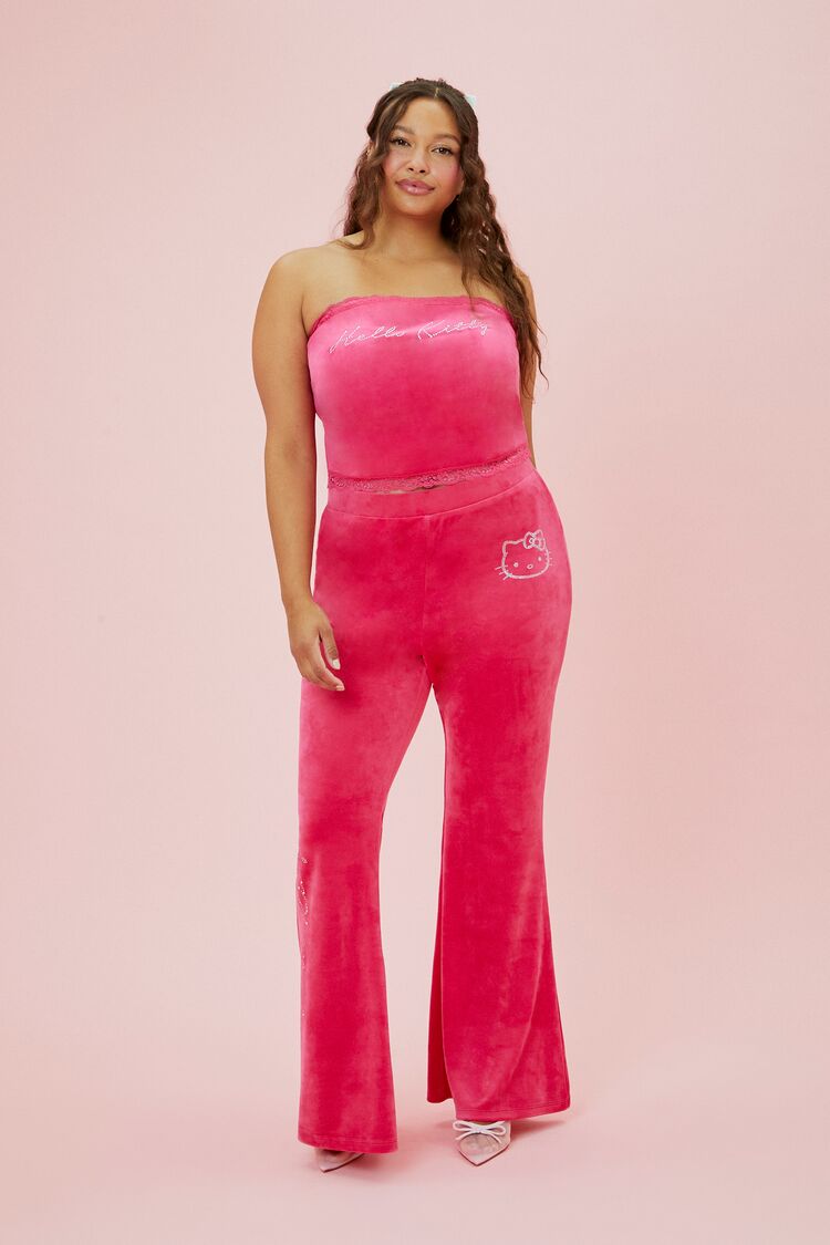 Plus Size Hello Kitty Velour Tube Top