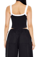 Embroidered Probably Late Tank Top
