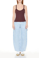 Ribbed Knit V-Neck Cami