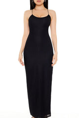 Lace-Up Cami Maxi Dress