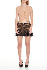 Cropped Notched Vest