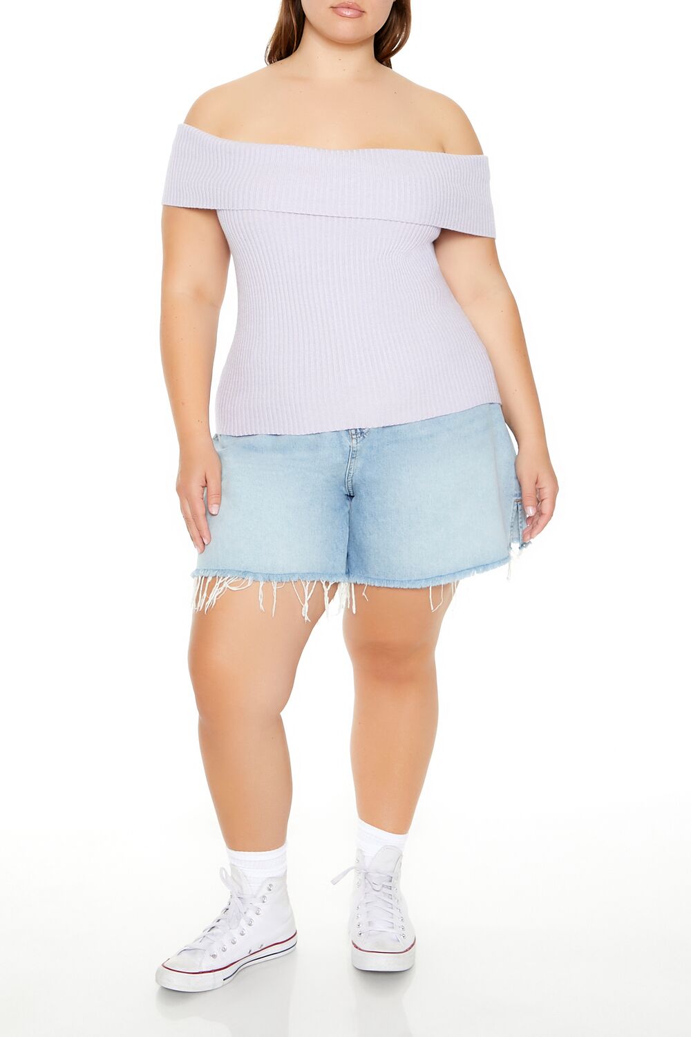 Plus Size Tie-Back Sweater-Knit Top