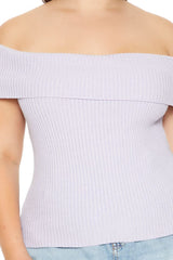 Plus Size Tie-Back Sweater-Knit Top