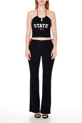 Cropped State Halter Top