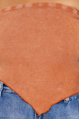 Plus Size V-Hem Tube Top