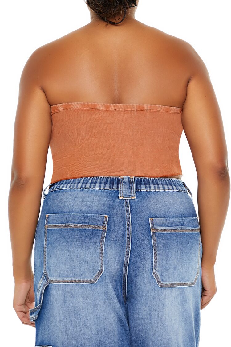 Plus Size V-Hem Tube Top