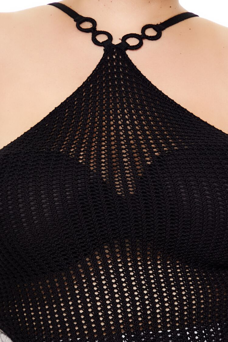 Plus Size O-Ring Sweater-Knit Cami