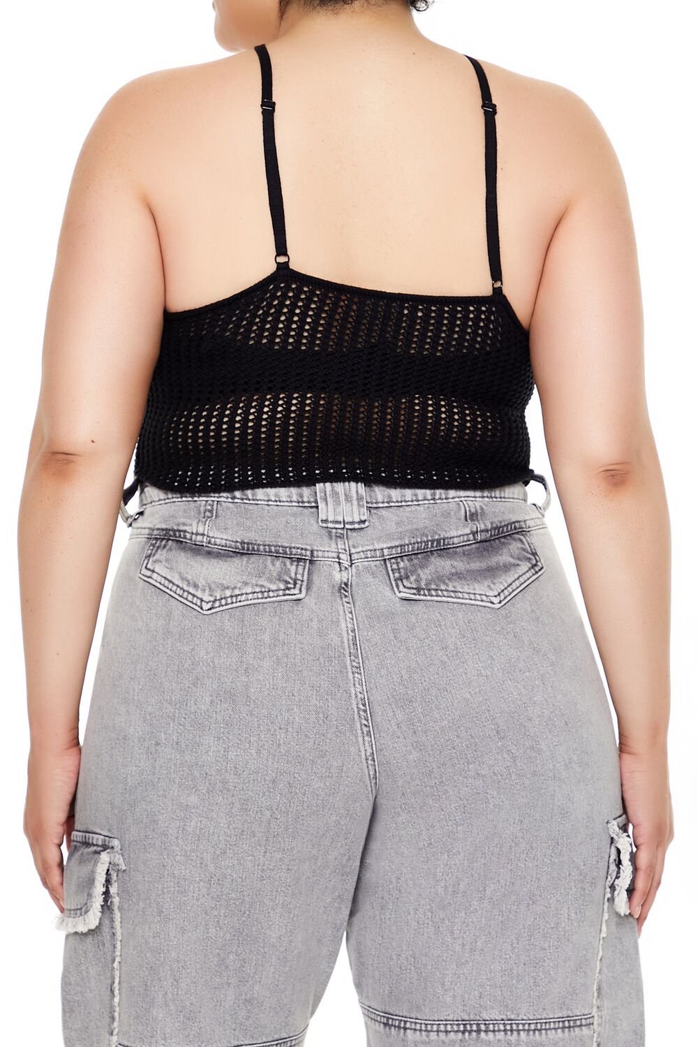 Plus Size O-Ring Sweater-Knit Cami