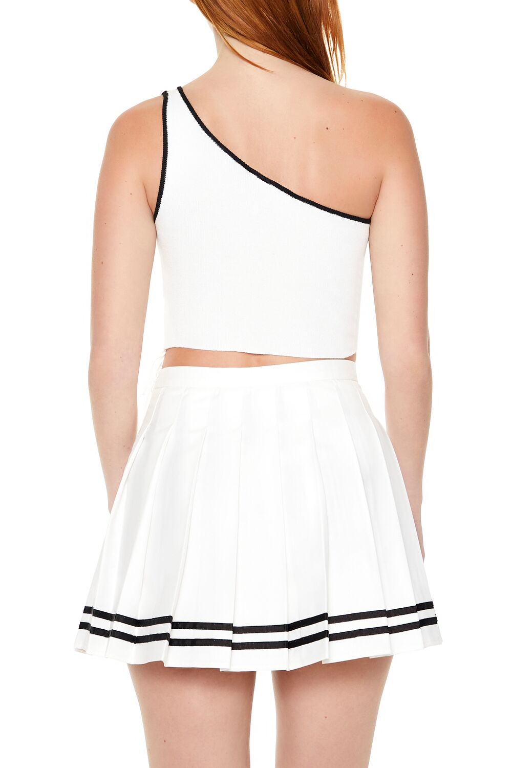 Sweater-Knit One-Shoulder Top