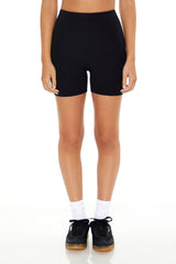 Cotton-Blend Biker Shorts