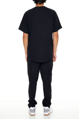 Slim-Fit Drawstring Cargo Joggers