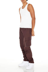 Slim-Fit Drawstring Cargo Pants