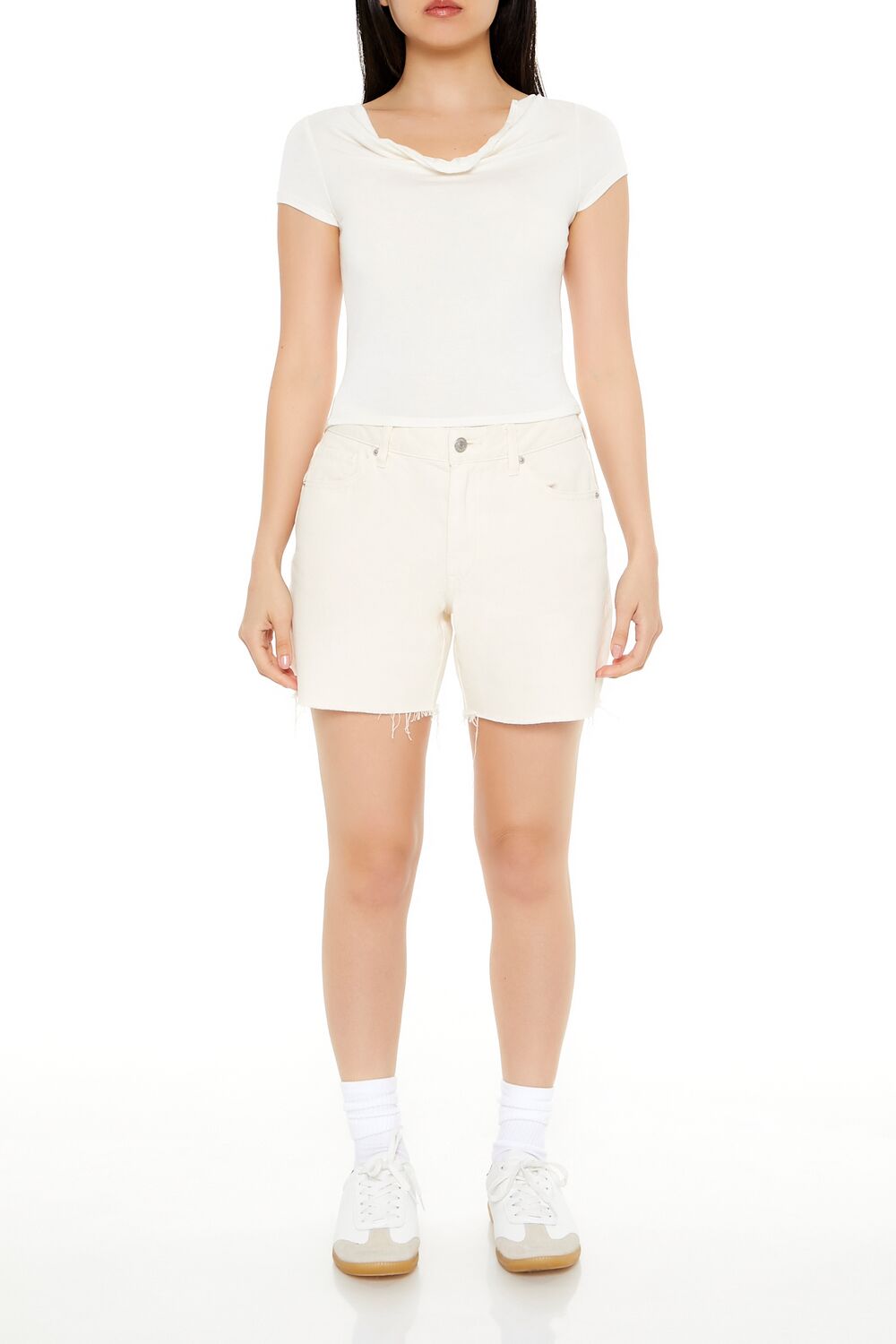 Cowl Cropped Tee