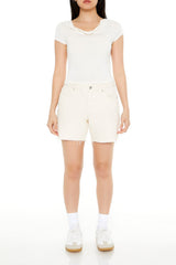Cowl Cropped Tee
