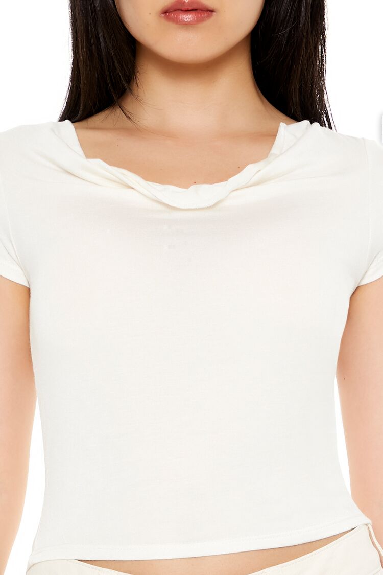 Cowl Cropped Tee