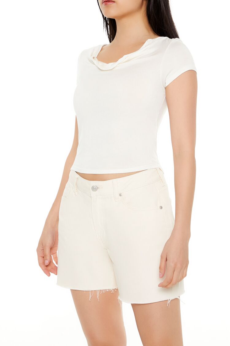 Cowl Cropped Tee